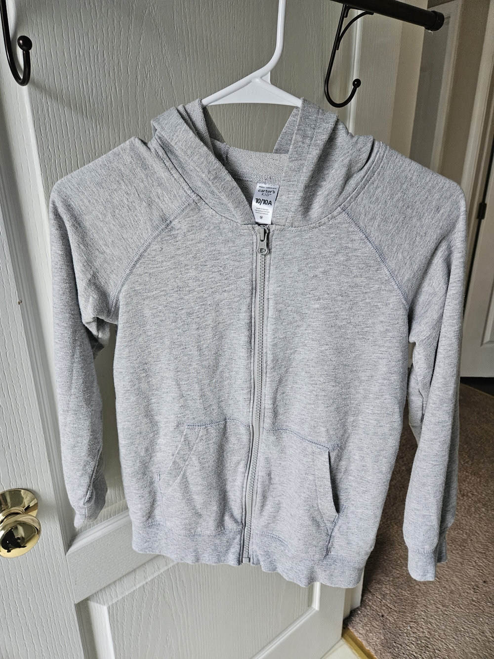 Kids' Light Gray Zip Hoodie - Carters